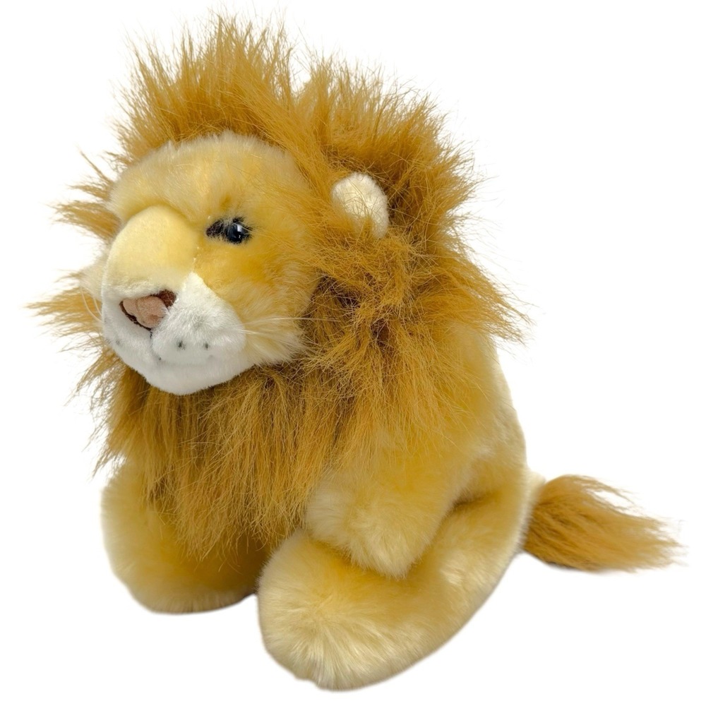 Vtg SKM Enterprises Chubby Roaring Lion Stuffed Animal 7.5" WORKS EXTREMELY RARE